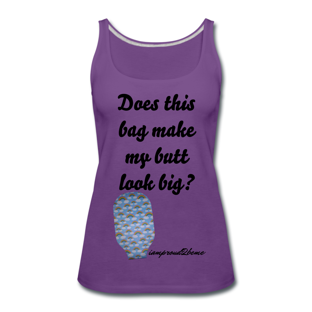 OSTOMY BAG Rainbow Premium Tank Top (Adult) - purple
