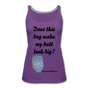 OSTOMY BAG Rainbow Premium Tank Top (Adult) - purple