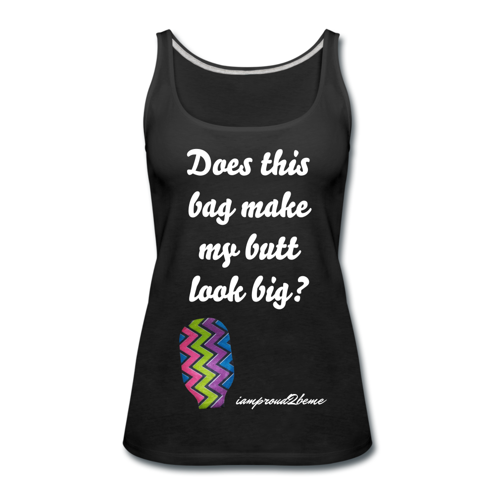OSTOMY BAG ZIG ZAG Premium Tank Top (Adult) - black