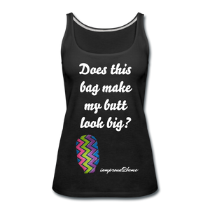 OSTOMY BAG ZIG ZAG Premium Tank Top (Adult) - black