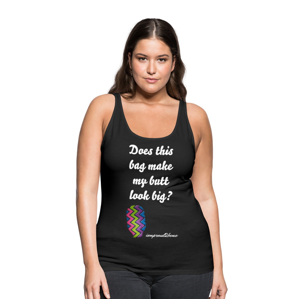 OSTOMY BAG ZIG ZAG Premium Tank Top (Adult) - black
