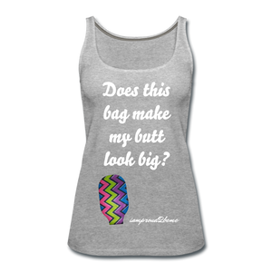 OSTOMY BAG ZIG ZAG Premium Tank Top (Adult) - heather gray
