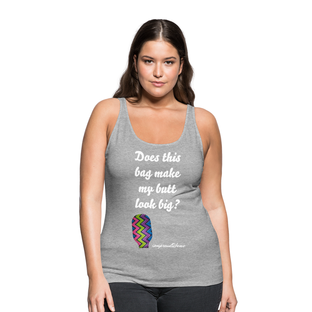 OSTOMY BAG ZIG ZAG Premium Tank Top (Adult) - heather gray
