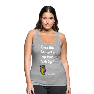 OSTOMY BAG ZIG ZAG Premium Tank Top (Adult) - heather gray
