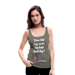 OSTOMY BAG ZIG ZAG Premium Tank Top (Adult) - asphalt gray