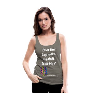 OSTOMY BAG ZIG ZAG Premium Tank Top (Adult) - asphalt gray