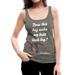 OSTOMY BAG ZIG ZAG Premium Tank Top (Adult) - asphalt gray