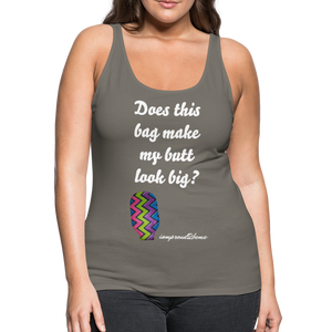 OSTOMY BAG ZIG ZAG Premium Tank Top (Adult) - asphalt gray