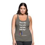 OSTOMY BAG ZIG ZAG Premium Tank Top (Adult) - asphalt gray
