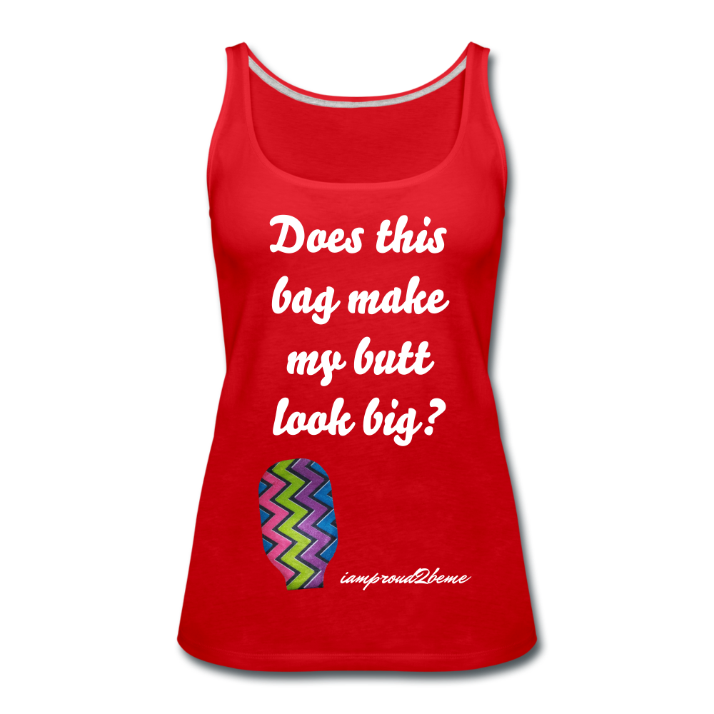OSTOMY BAG ZIG ZAG Premium Tank Top (Adult) - red