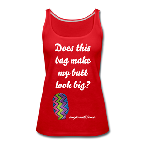 OSTOMY BAG ZIG ZAG Premium Tank Top (Adult) - red