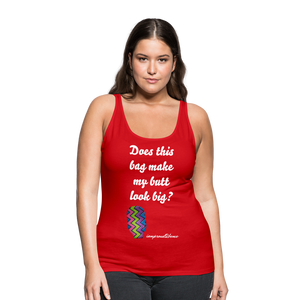 OSTOMY BAG ZIG ZAG Premium Tank Top (Adult) - red