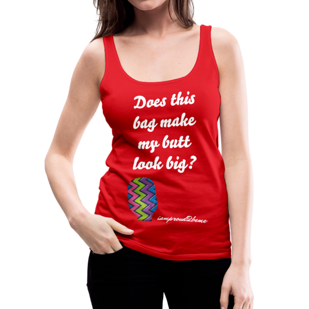 OSTOMY BAG ZIG ZAG Premium Tank Top (Adult) - red