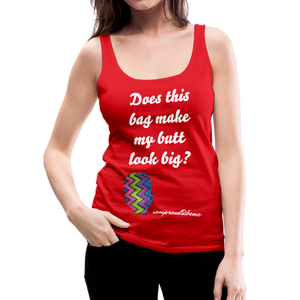 OSTOMY BAG ZIG ZAG Premium Tank Top (Adult) - red