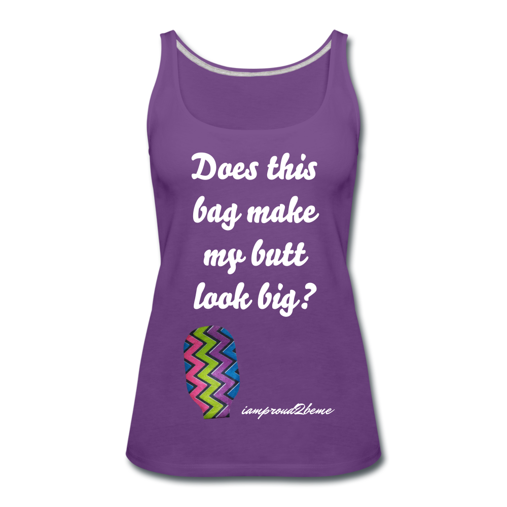 OSTOMY BAG ZIG ZAG Premium Tank Top (Adult) - purple