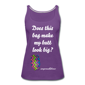 OSTOMY BAG ZIG ZAG Premium Tank Top (Adult) - purple