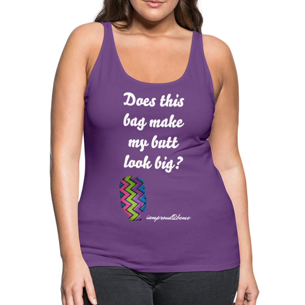 OSTOMY BAG ZIG ZAG Premium Tank Top (Adult) - purple