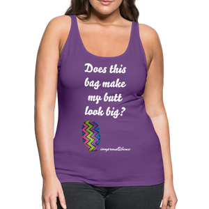 OSTOMY BAG ZIG ZAG Premium Tank Top (Adult) - purple
