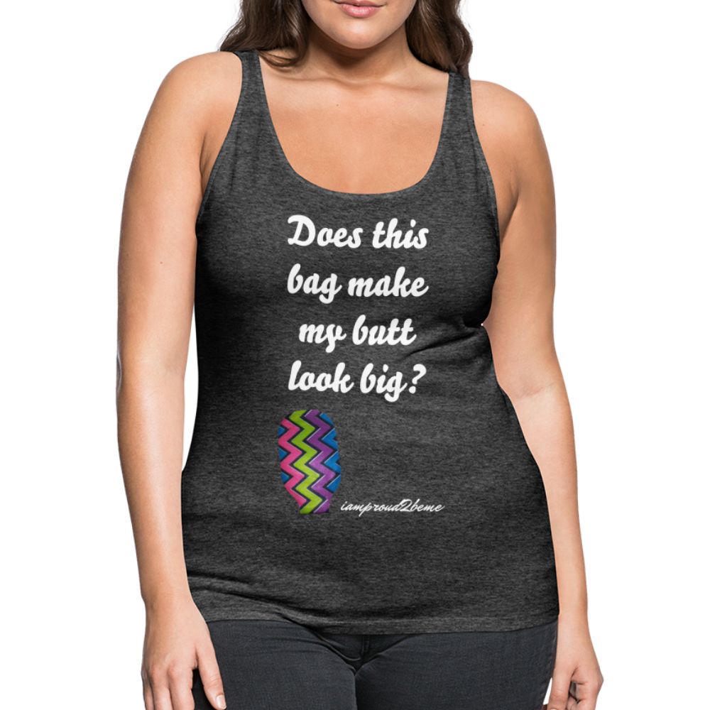 OSTOMY BAG ZIG ZAG Premium Tank Top (Adult) - charcoal gray