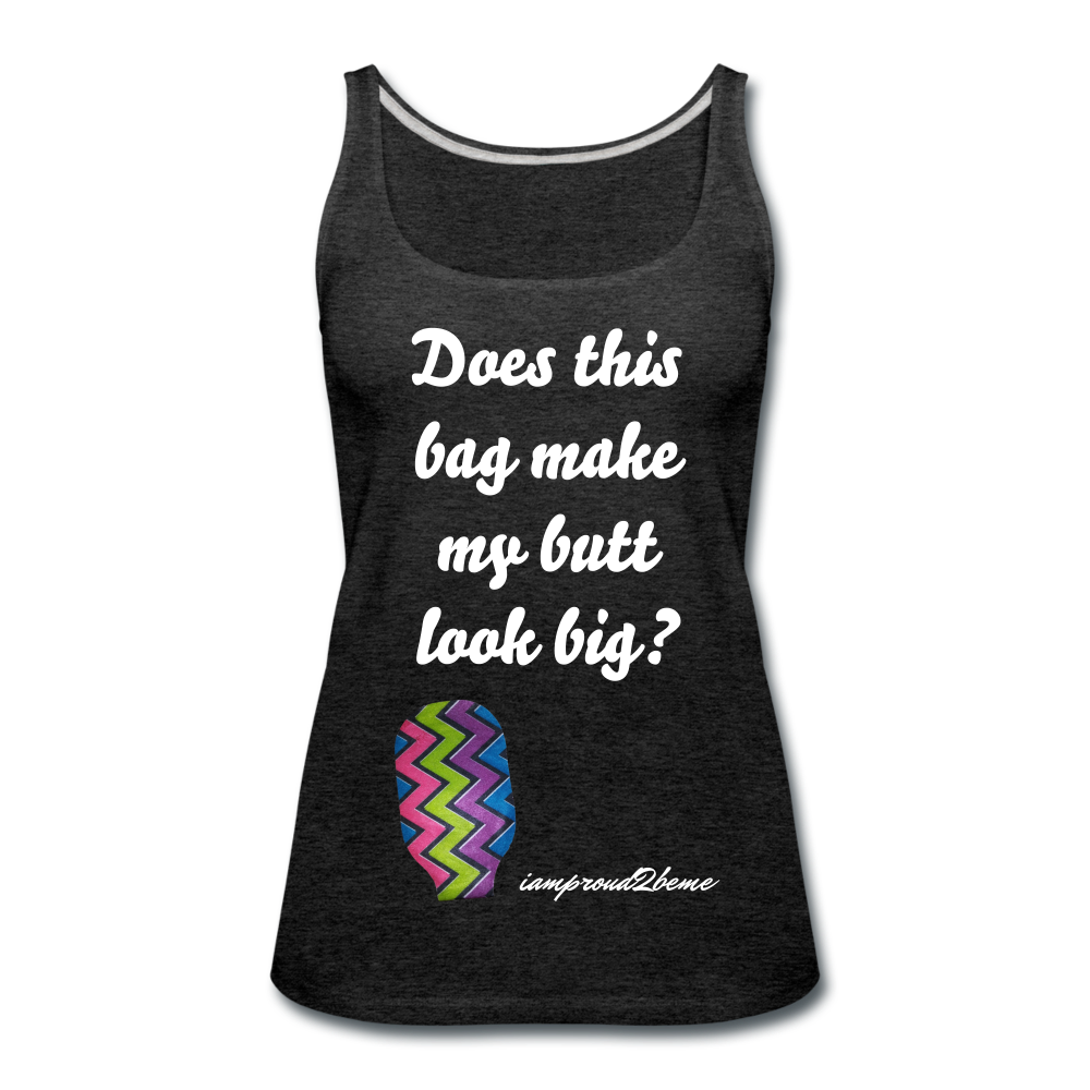 OSTOMY BAG ZIG ZAG Premium Tank Top (Adult) - charcoal gray