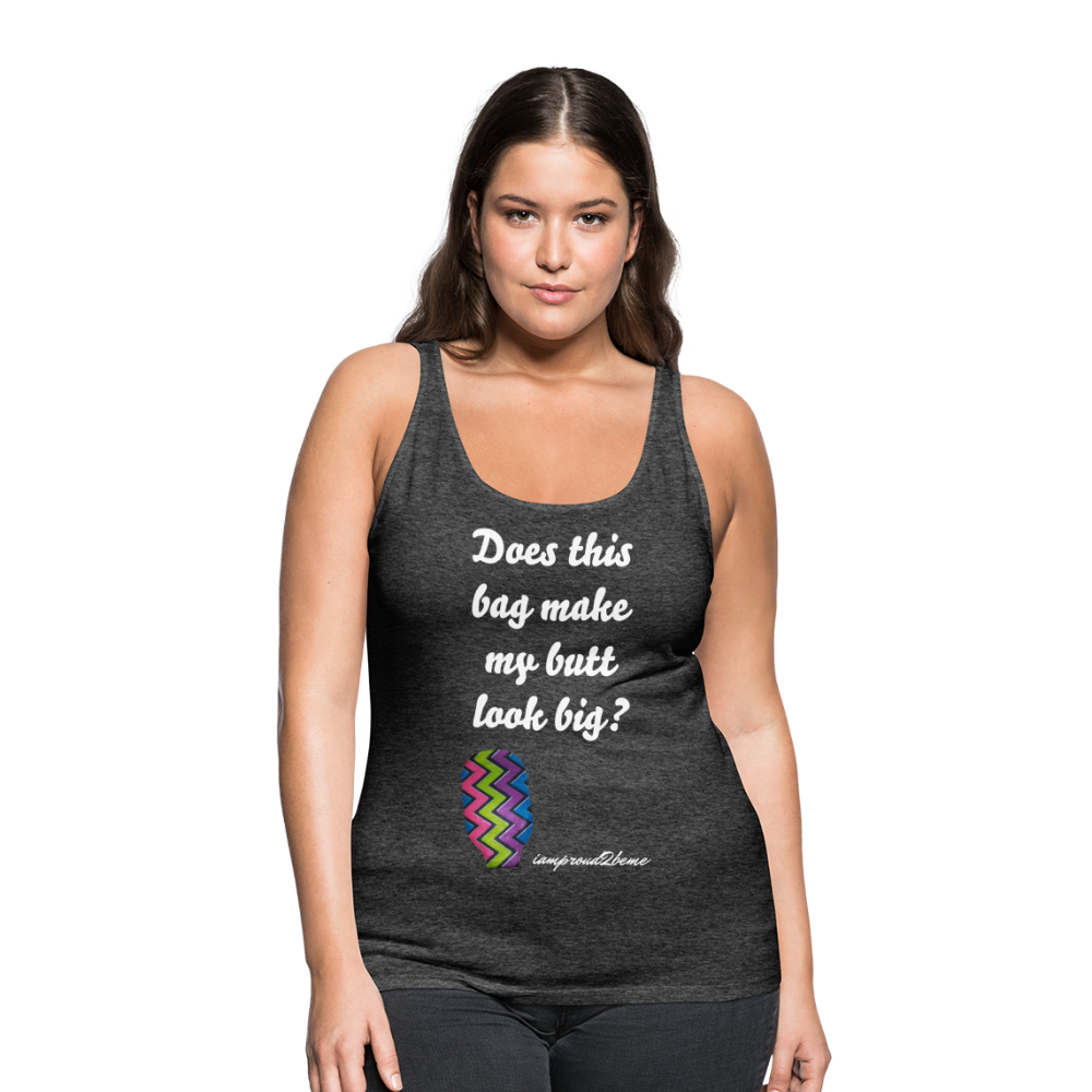 OSTOMY BAG ZIG ZAG Premium Tank Top (Adult) - charcoal gray