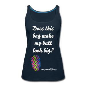 OSTOMY BAG ZIG ZAG Premium Tank Top (Adult) - deep navy