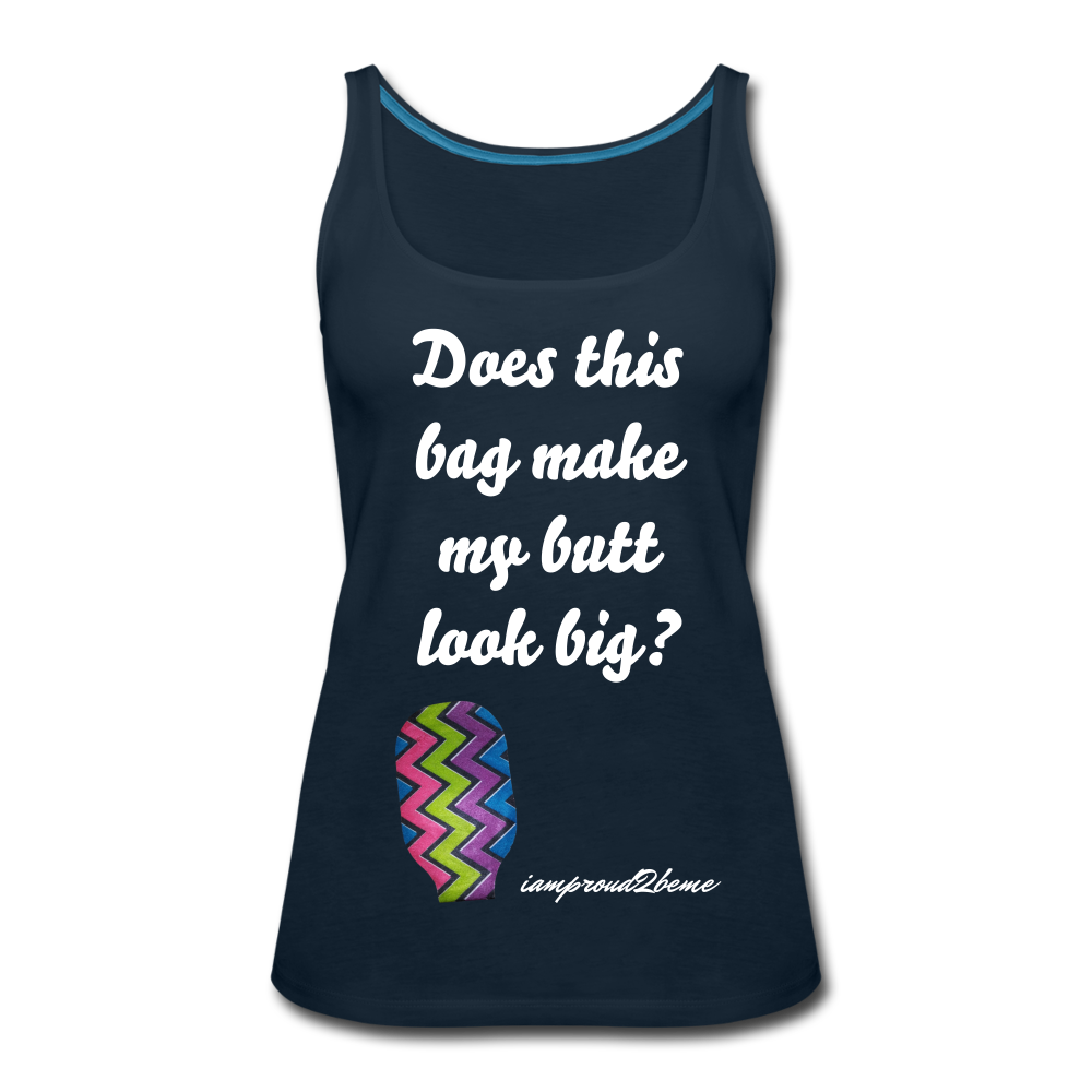 OSTOMY BAG ZIG ZAG Premium Tank Top (Adult) - deep navy