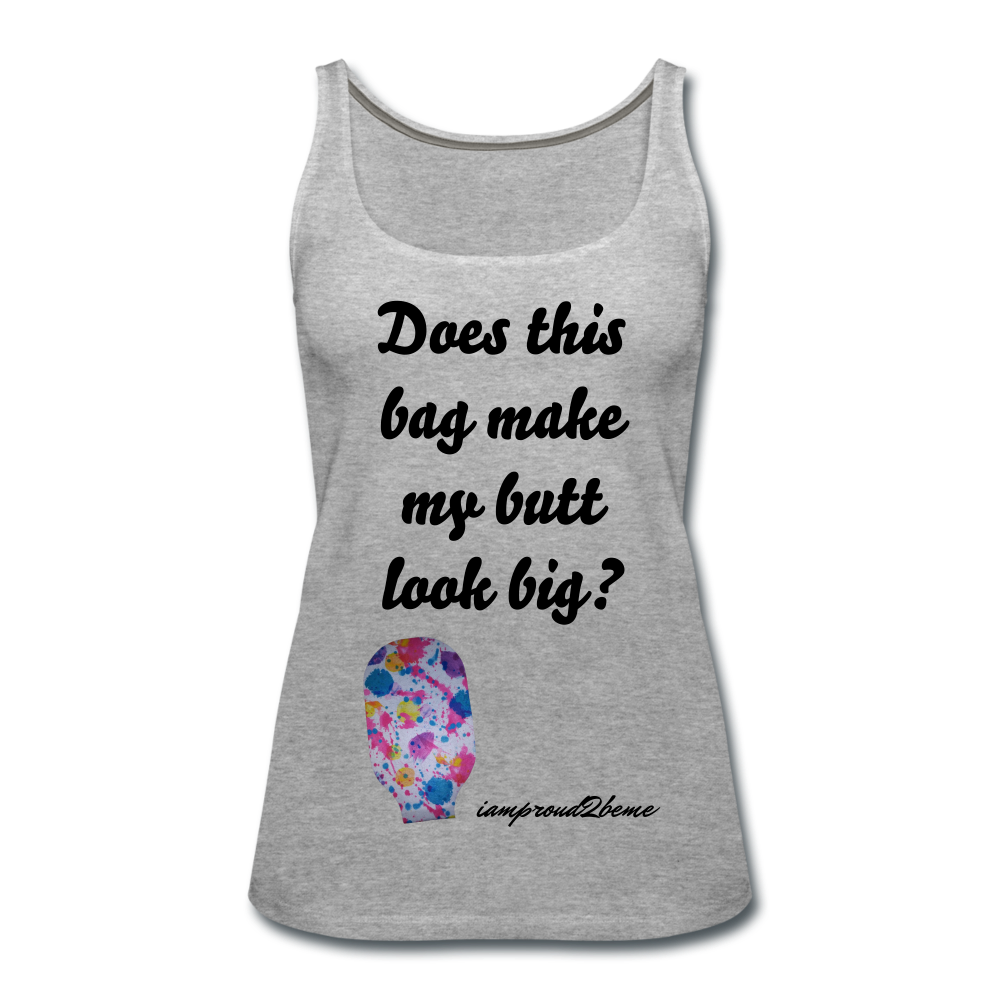 OSTOMY BAG PAINT SPLATS Premium Tank Top - heather gray