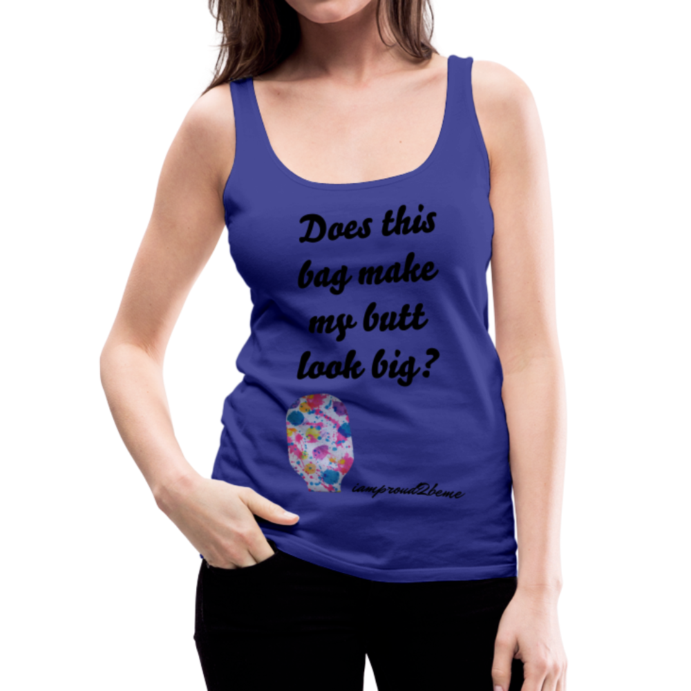 OSTOMY BAG PAINT SPLATS Premium Tank Top - royal blue