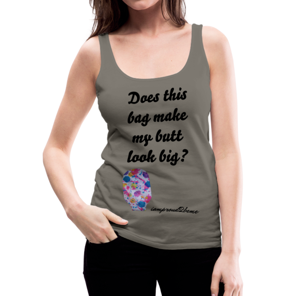 OSTOMY BAG PAINT SPLATS Premium Tank Top - asphalt gray