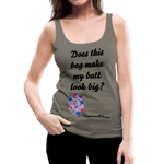 OSTOMY BAG PAINT SPLATS Premium Tank Top - asphalt gray