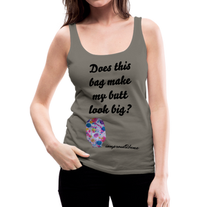 OSTOMY BAG PAINT SPLATS Premium Tank Top - asphalt gray