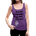 OSTOMY BAG PAINT SPLATS Premium Tank Top - purple