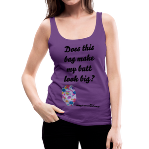 OSTOMY BAG PAINT SPLATS Premium Tank Top - purple