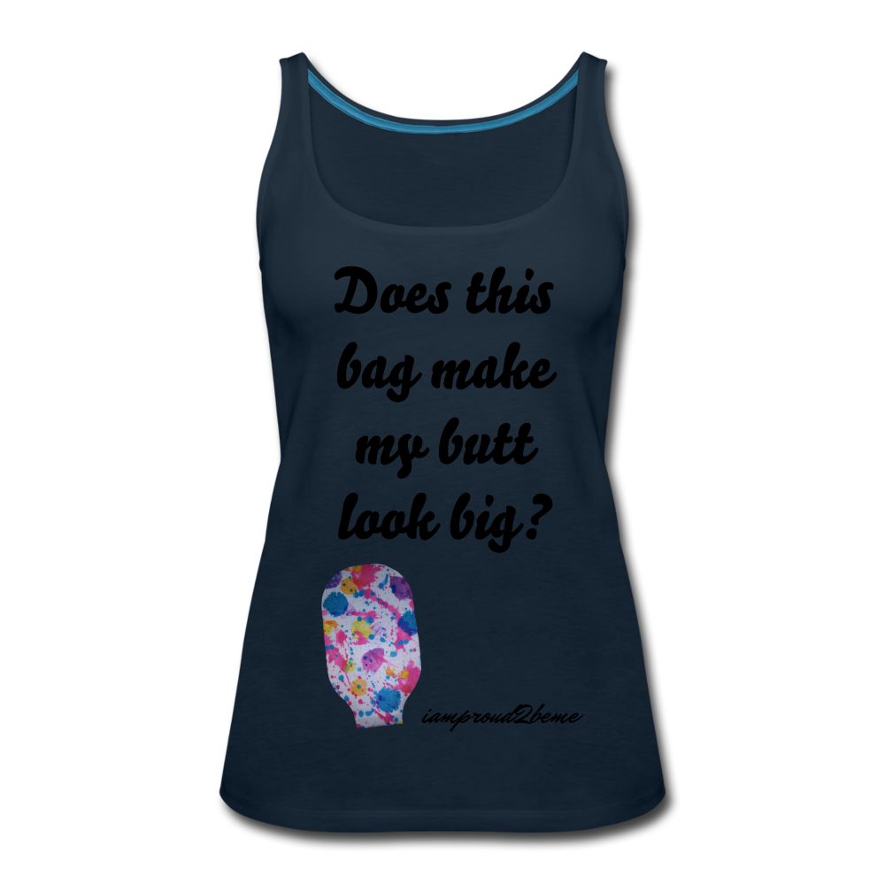 OSTOMY BAG PAINT SPLATS Premium Tank Top - deep navy