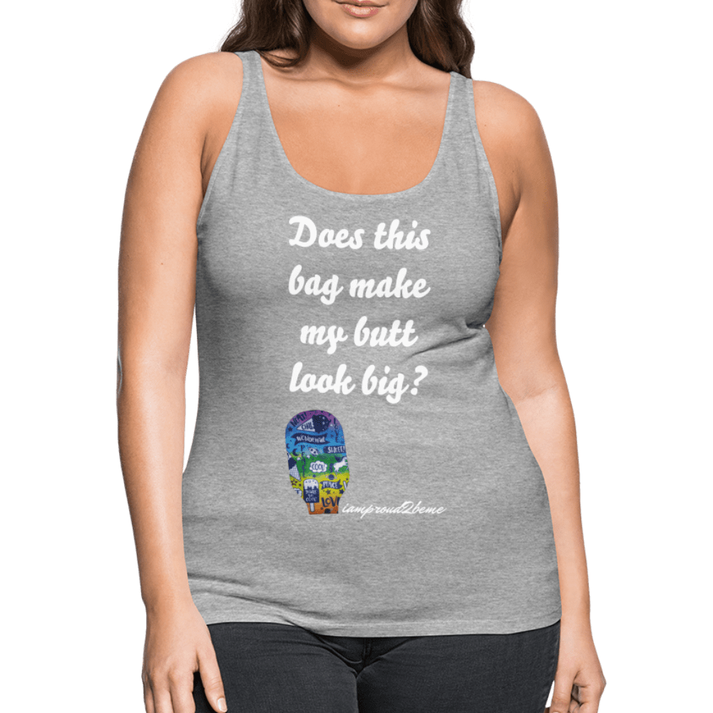 OSTOMY BAG PEACE & LOVE Premium Tank Top (Adult) - heather gray