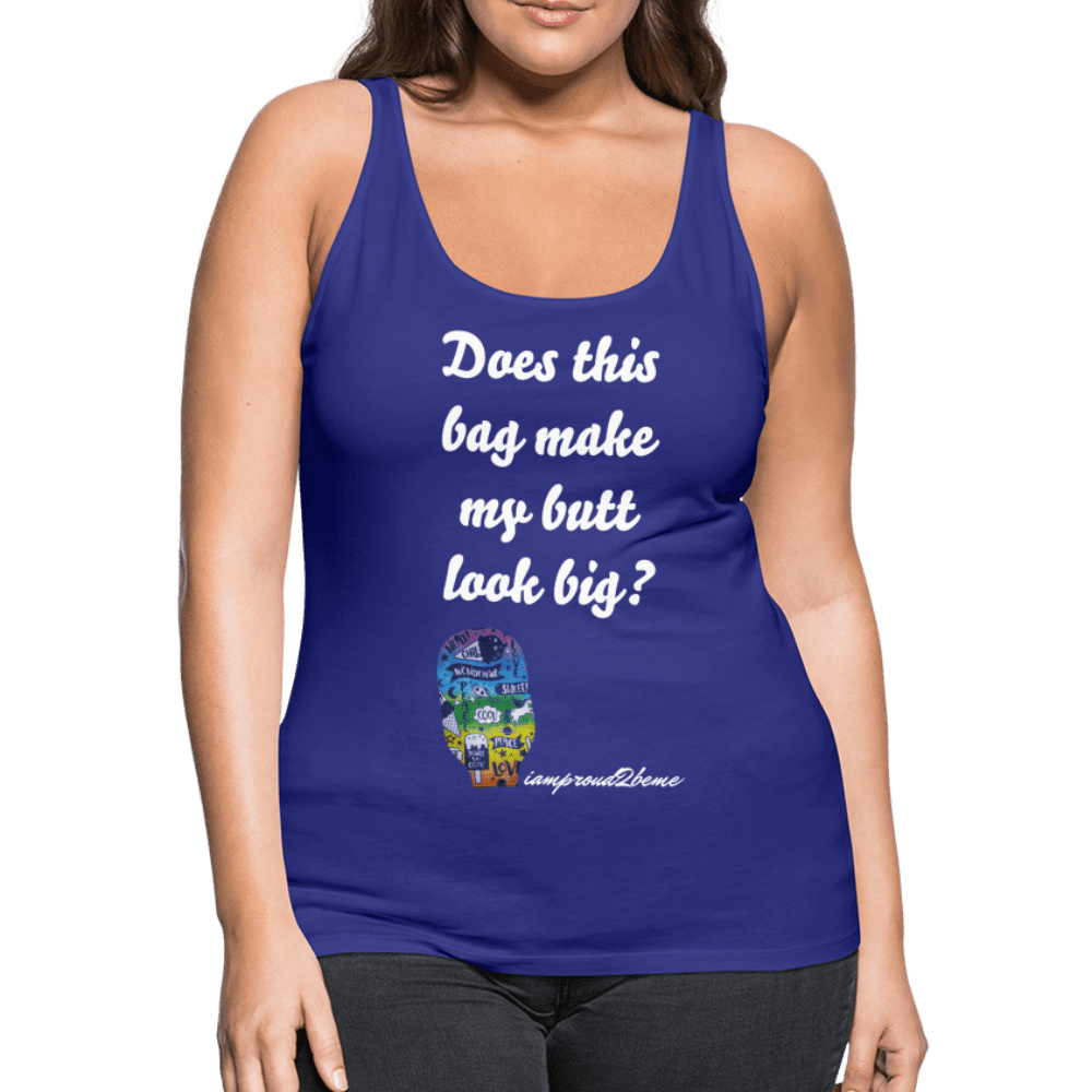 OSTOMY BAG PEACE & LOVE Premium Tank Top (Adult) - royal blue