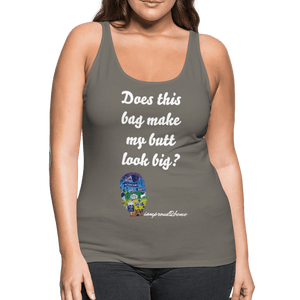 OSTOMY BAG PEACE & LOVE Premium Tank Top (Adult) - asphalt gray