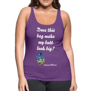 OSTOMY BAG PEACE & LOVE Premium Tank Top (Adult) - purple