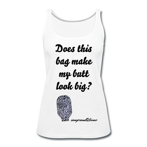 OSTOMY BAG LEOPARD PRINT Premium Tank Top (Adult) - white