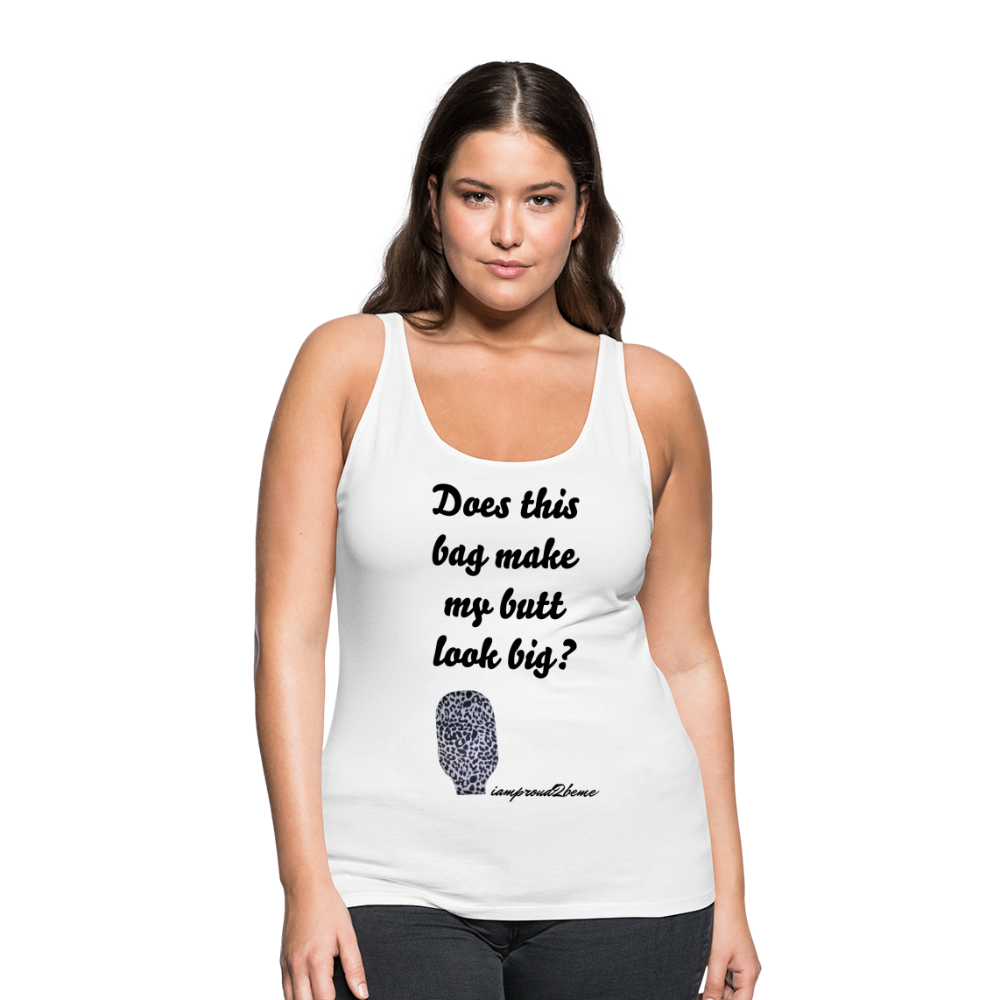 OSTOMY BAG LEOPARD PRINT Premium Tank Top (Adult) - white