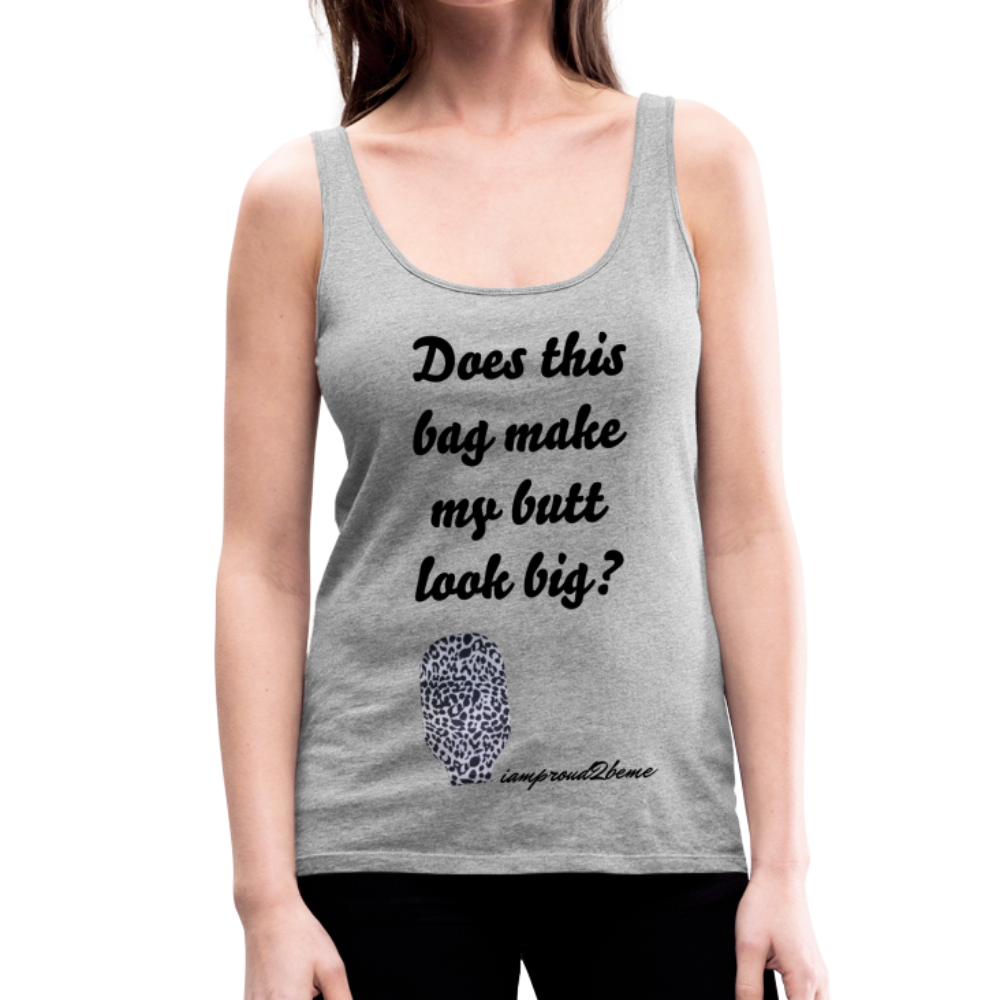 OSTOMY BAG LEOPARD PRINT Premium Tank Top (Adult) - heather gray