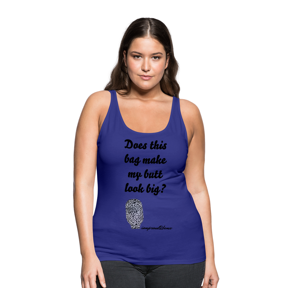 OSTOMY BAG LEOPARD PRINT Premium Tank Top (Adult) - royal blue
