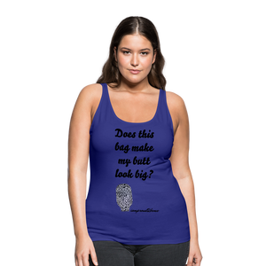 OSTOMY BAG LEOPARD PRINT Premium Tank Top (Adult) - royal blue