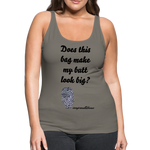 OSTOMY BAG LEOPARD PRINT Premium Tank Top (Adult) - asphalt gray