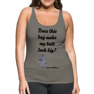 OSTOMY BAG LEOPARD PRINT Premium Tank Top (Adult) - asphalt gray