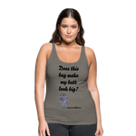 OSTOMY BAG LEOPARD PRINT Premium Tank Top (Adult) - asphalt gray
