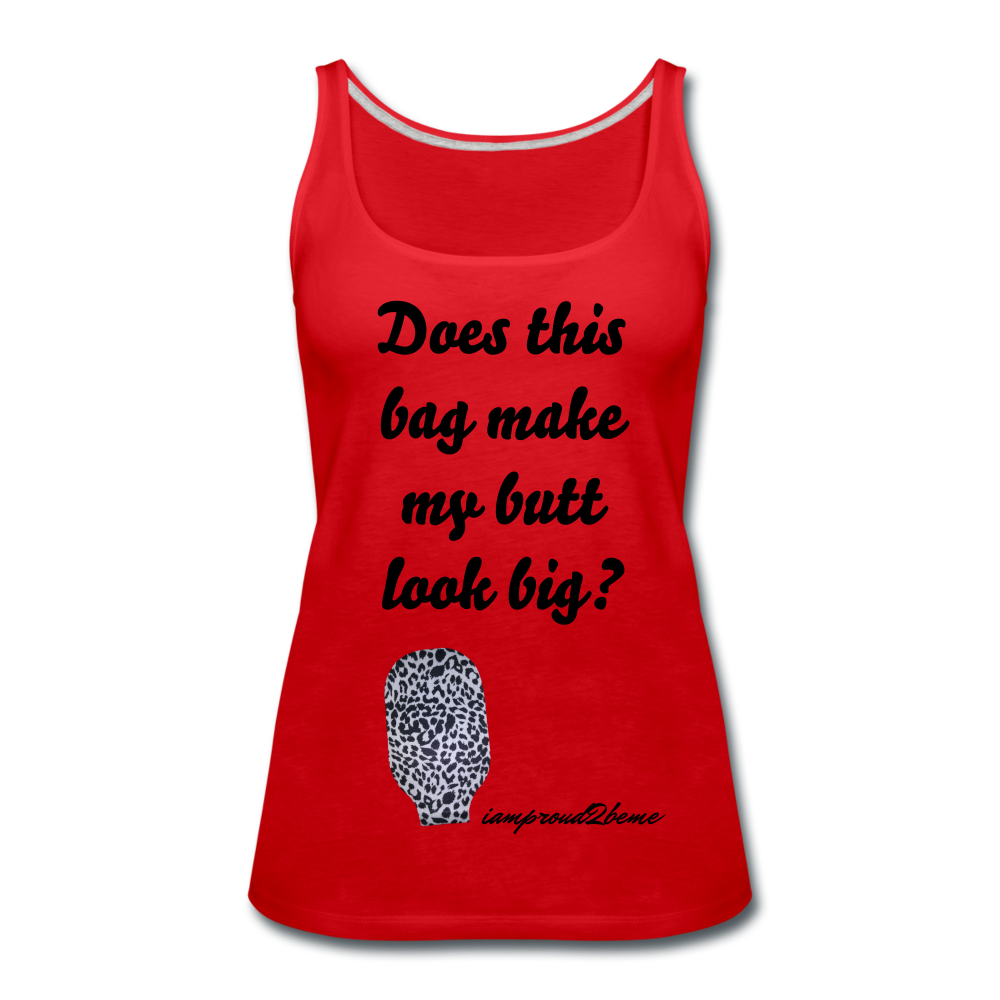 OSTOMY BAG LEOPARD PRINT Premium Tank Top (Adult) - red
