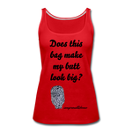 OSTOMY BAG LEOPARD PRINT Premium Tank Top (Adult) - red