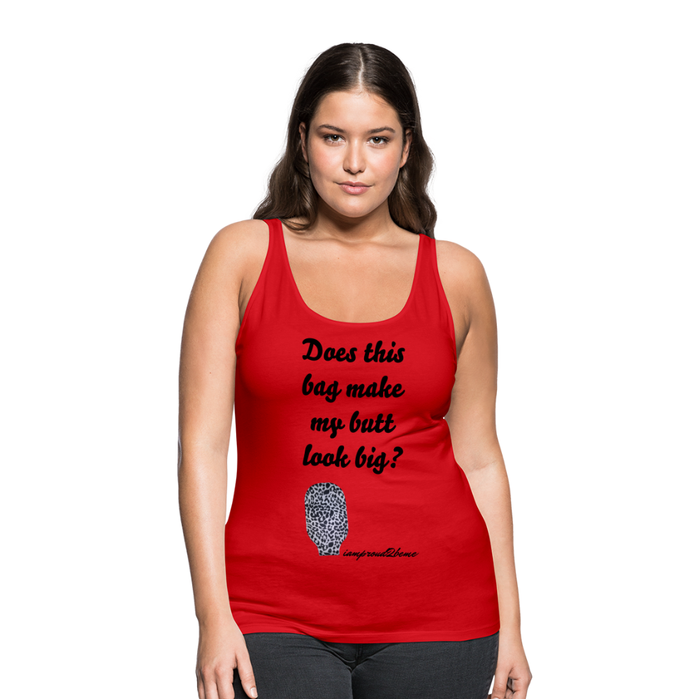 OSTOMY BAG LEOPARD PRINT Premium Tank Top (Adult) - red
